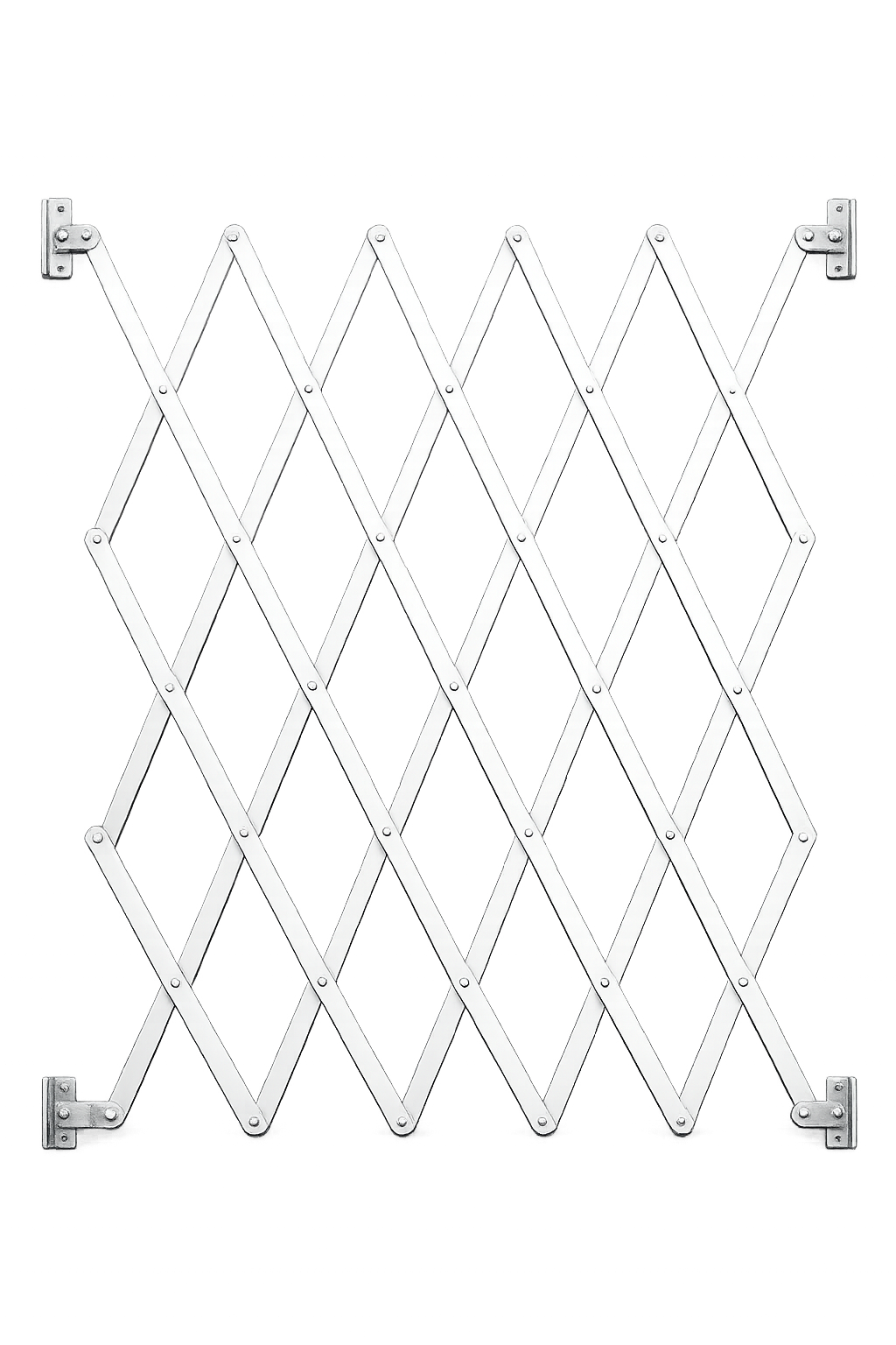 Розсувні металеві ґрати на реальному об'єкті